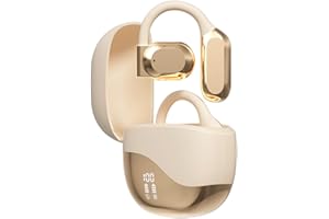 KITSOLOGY AI Real Time Language Translator Earbuds for 144 Languages 2025 New Wireless Open Ear AI Translating Ear Buds Compatible with Android iOS for Travel Business Learning-Golden