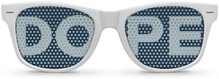 DOPE White Retro Party Sunglasses