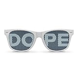 DOPE White Retro Party Sunglasses