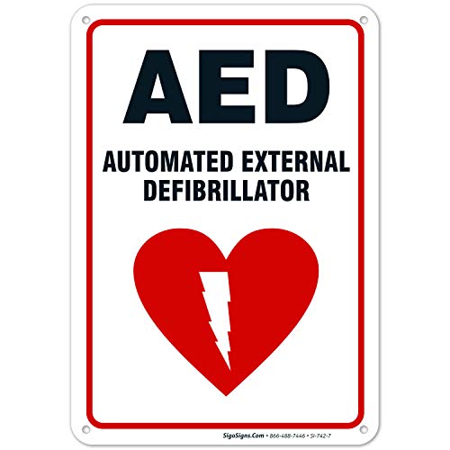 AED Sign, Automated External Defibrillator