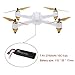 HUBSAN X4 H501S Pro Version GPS 5.8GHz Transmitter FPV with 1080P HD Camera RC Quadcopter RTH (H501S pro White)