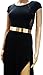 Riverpanda Mirror Metal Metallic Waist Obi Belt Wide Chain- Small