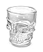 KOVOT Skull Shot Glasses, Set of 6, 1.5 oz, Clear