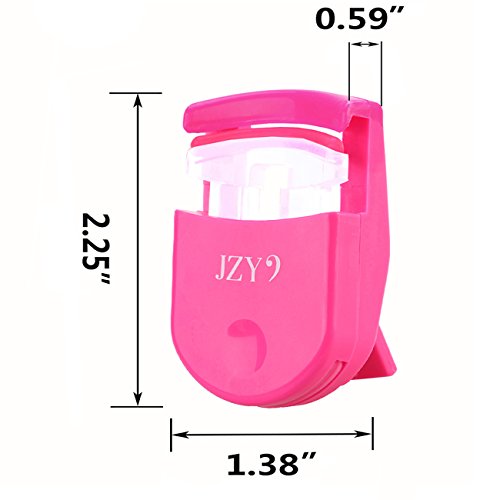 Eyelash Curler with 3Pcs Additional Refill Pads - No Pinching or Pulling, Curled Cosmetic Makeup Accessory for All Eye Shapes (Pink) - Thumbnail 4