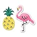 Big Dot of Happiness Pink Flamingo - Party Like a Pineapple - Tropical Summer DIY Shaped Party Cut-Outs - 24 Count