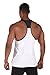 Eastabile Mens Gym Tank Tops Bodybuilding Fitness Workout Vest Tanks (XL, WHITE97)