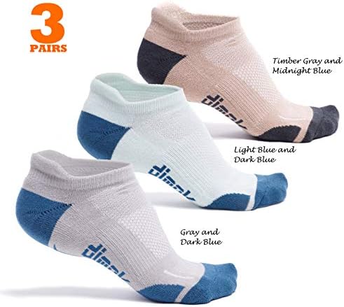 Athletic Running Socks - No Show Wicking Blister Resistant Long Distance Sport Socks for Men and Women