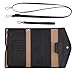 Travelambo Rfid Blocking Passport Holder Wallet & Travel Wallet Envelope Various Colors(black with neck/wrist strap)