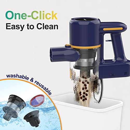 POWEART Cordless Stick Vacuum Cleaner, 6in1 Cordless Vacuum Cleaner, Rechargeable Vacuum