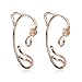 2017 Beauty Ear Cuff Belle Jewelry and Rose Earrings The Beast Fairy Tale Movie