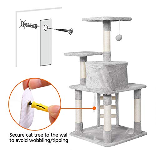Yaheetech Cat Tree, 48in Cat Tower for Indoor Cats, Cat Trees for Large