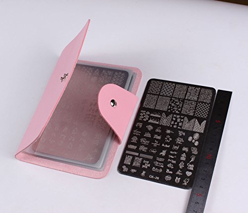 Finger Angel 4PCS XL Nail Art Stamp Plates With Stamping Image Plates Collection Manicure Tools Plate Organizers