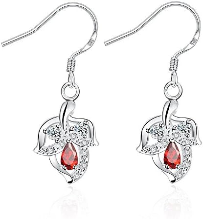 Dezero 925 silver plated Beautiful leaves earrings