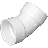 ELBOW 45 PVC DWV 3" HXH