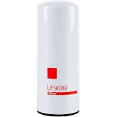 LF9009 Oil/Lube Filter 3401544, TECXLF7000, XLF7000, AT193242 1216400561 | Compatible with Cummins ISC 8.3L ISL/QSL 9.0L ISM N14 M11 Diesel Engine (1 pack)