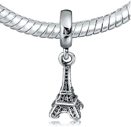 You Choose Multi-Selection Silver Charms Pendents Beads Fits Pandora & Similar Bracelets (Paris France Eiffel Tower)