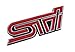 Metal Auto car red STI impreza wrx Emblem Decal Badge Sticker