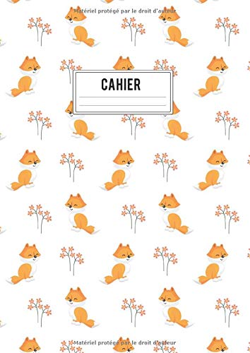 Cahier Grand Format 1 Pages Lignees Motif Foret Avec Animaux Et Petit Renard Mignon Sourire Aux Levres French Edition Les Editions Du Soleil Rouge Amazon Com Books