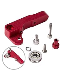 LUTER - Kit de transmisión de aluminio 3D para impresora extrusora MK-8 y tubo de teflón blanco PEFT (1 metro) para Makerbot Creality CR-10 Ender 3 Filamento de 0.069 in
