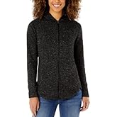 Eddie Bauer Ladies' Full Zip Hooded Jacket (Small, Black Heather)