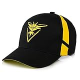 Flyme Pokemon Go Cap ,Team Valor Team Mystic Team Instinct Baseball Cap Hat (Yellow)