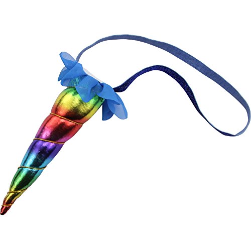 Play tailor 6" unicorn horn headband shiny elastic hairband …