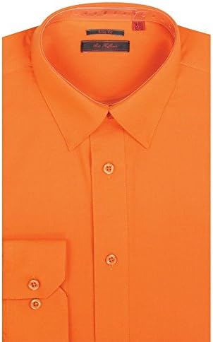 Art Hoffman TSS-1 Men's Slim Fit Long Sleeve Dress Shirt - Orange - 14.5 2-3