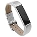 Henoda Replacemnt Leather Bands Compatible with Fitbit Alta/Fitbit Alta HR, Classic Genuine Leather Wristband, Small Large, No Tracker