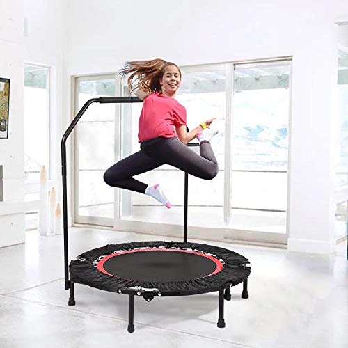 ANCHEER Fitness Trampoline for Kids with Handle Bars,40