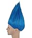 HPO Unisex 80s Colorful Pointy Troll Cosplay Spiked Crazy Costume Wig | Halloween and Themed Party Wigs for Men and Women | Adult Anime Funny Hair