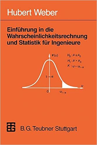 Einfuhrung In Die Wahrscheinlichkeitsrechnung Und Statistik Fur Ingenieure German Edition Amazon De Weber Hubert Bucher