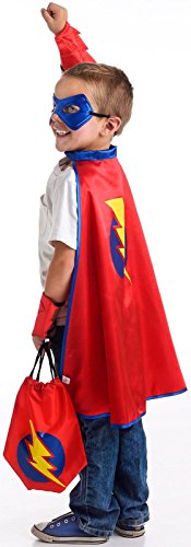 Little Adventures Drawstring Backpack Costume Gift Set for Boys - One-Size (3-5 Yrs)
