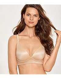 DOBREVA Sujetador de triángulo inalámbrico con forro ligero para mujer