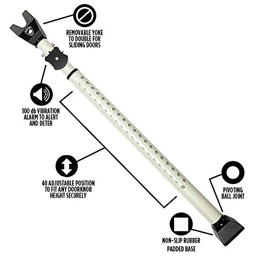 Guard Dog Security Door Jammer 2in1 Adjustable Door Knob Jammer