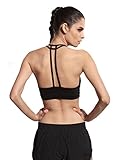 Queenie Ke Women's Light Support Cross Back Wirefree Pad Yoga Sports Bra