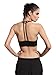 Queenie Ke Women's Light Support Cross Back Wirefree Pad Yoga Sports Bra