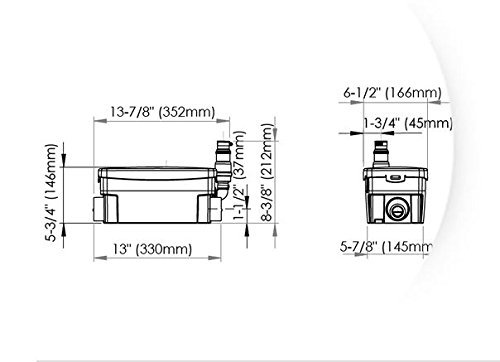 Saniflo 010 SANISHOWER Light Duty Gray Water Pump,bundled with instructions manual