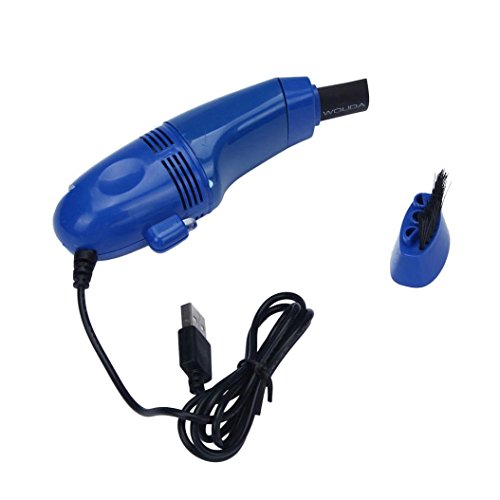 YJYDADA Mini Computer Vacuum USB Keyboard Cleaner PC Laptop Brush Dust Cleaning Kit (Blue)