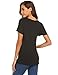 SUNAELIA Women T-Shirts Cotton Tee Basic Short Sleeve Loose Casual Shirt Fitting Tunic Tops