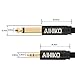 AIHIKO 1/4 to 1/8 Stereo Cable with Zinc Alloy Housing and Gold Plugs Nylon Braid 6.35mm to 3.5mm TRS Mini Jack Audio Cord for Phone, Laptop, Home Theater Devices and Amplifiers - 6 Feet