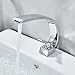 Rozin Creative Design Bathroom Sink Faucet Single Handle Mixer Tap Chrome Finish