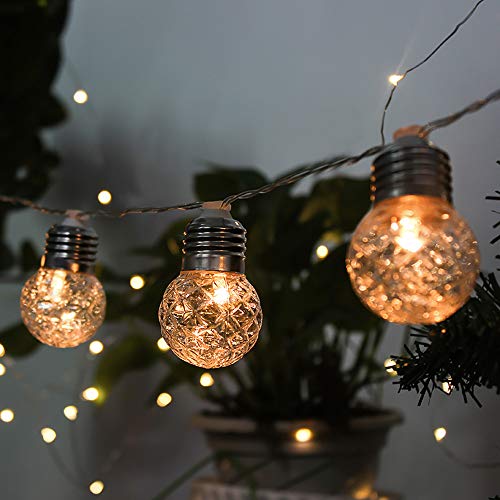image for Glumes Pineapple Lamp String Lights, 20 Bulbs 19.7Ft USB Charge Hangin