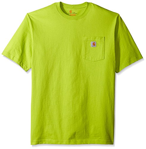 Carhartt Men's Big-Tall Workwear Pocket Short Sleeve T-Shirt Original Fit K87, Sour Apple, 3X-Large/Tall