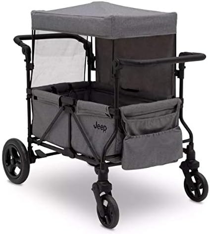 Jeep Wrangler Stroller Wagon With Included Car Seat Adapter By Delta Children Gray Amazon Ca Baby
