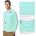 baleaf Men's Sun Protection Shirts UV SPF T-Shirts UPF 50+ Long Sleeve Rash Guard Fishing Running Quick Dry Light Green Size XL