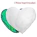 Play Tailor Sequin Heart Pillow with Insert Heart Shaped Reversible Sequins Pillows Decorative Cushion (13