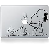 Macbook 13 inch decal sticker Snoopy by Camp Fire art for Apple Laptop