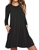 VIISHOW Women's Sleeveless Pockets Casual Swing T-shirt Dresses
