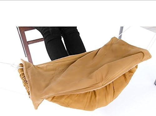Warm Footrest For Office/Home Working Desk~ Velvet &amp; Wool Footrest (Brown) by HelenCasa