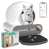 CHRYSA Self-Cleaning Cat Litter Box, Integrated